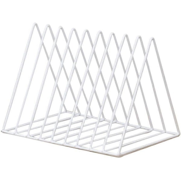 Avisstativ Moderne Avis Holder Magasinholder Bogreol Magasin Samler Hylde Magasinholder Lavet af Metal (Hvid)