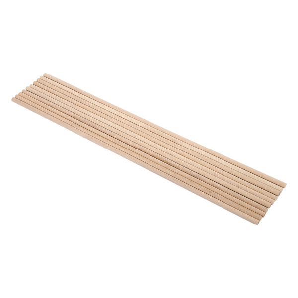 10 stk DIY Wooden Arts Craft Sticks Dybler stangstaver Sweet Trees Wood Tool 0,5CM*30CM