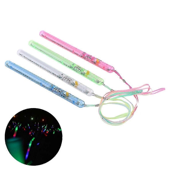 12 stk. Flerfarget LED Glow Stick Fluorescerende Lysstaver for Konsertfest