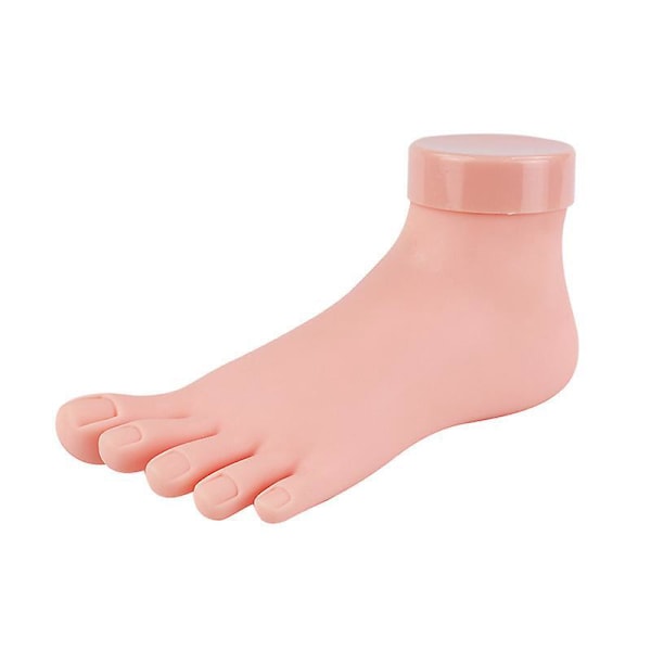 Flexibla Mjuka Silikonfalska Fotverktyg för Nagelträning Display Set med 2