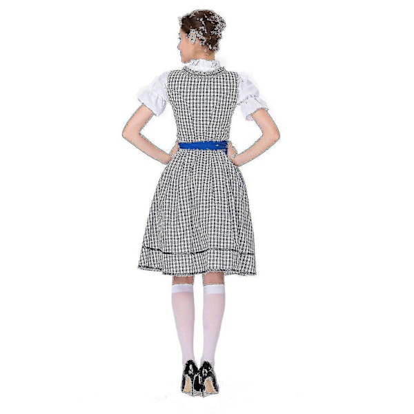 Kuuma naisten Oktoberfest Dirndl -mekkoasu - Baijerin karnevaalijuhlapuku (Hinnanlasku!) M Sininen