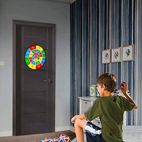Barn Dart Board Set Dart Board med 8 Sticky Balls Säker Dart Game Dart Board för barn Födelsedagspresent