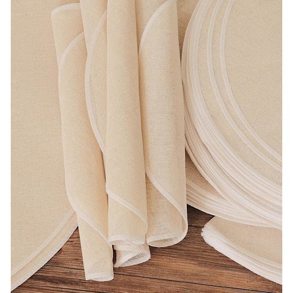 10 Stycken Återanvändbara Bambu Ångkokningsmattor, Ångmatta, Non-Stick Bambu, Dumpling Ångkokningsmatta, för Ångkorgar, Ångkokare, Dim Sum, 28cm Vit