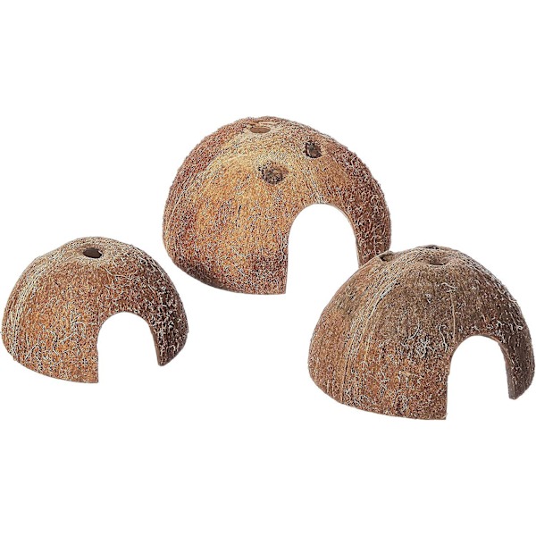 Naturligt kokoskrybdyr og padderhus - 13 x 6 cm