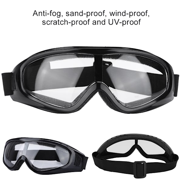 Skyddsglasögon mot stänk med genomskinlig lins