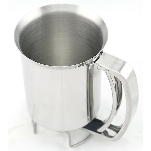 Pander Dispenser i Rustfrit Stål - Perfekt til Bagning af Pandekager, Cupcakes, Muffins, Crepes og Waffles