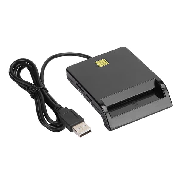 Smartkortleser svart for Windows 98/Me/2000/NT 4.0/XP/CE/Vista/7/8/8.1/10/Linux