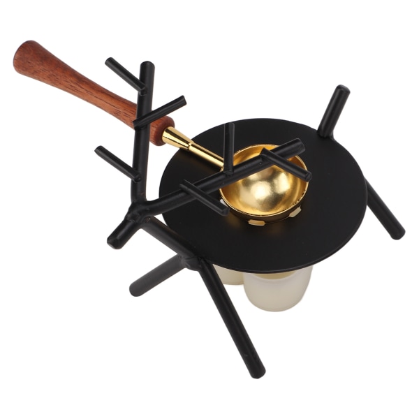 Vax smältugnssats Retro stil rådjursform Järnkonst Hög temperaturbeständighet Vaxsmältande set