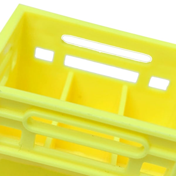 Miniatyr öl korg modell plast dockhus öl låda lätt konstgjord mini öl fall hem bar dekor gul