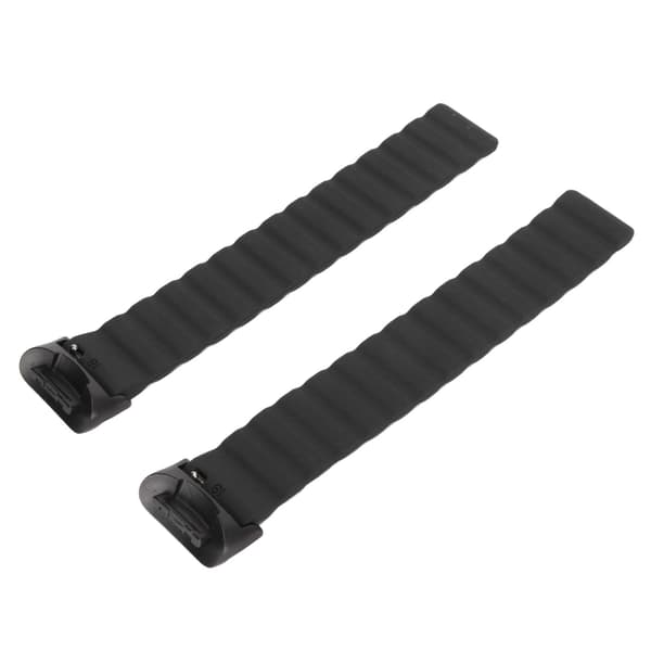 Magnetisk urrem justerbar hurtigudløselig silikone urrem tilbehør passer til Fitbit Charge 5 sort