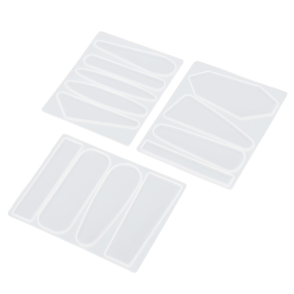 3 st form Kristall Epoxi Mould DIY Handgjorda verktyg för att tillverka hårstift