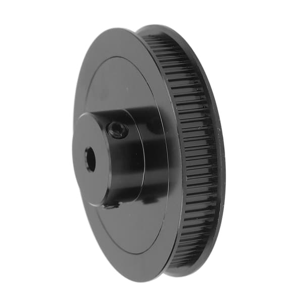 Synkronhjul 80T 5mm GT2 Tandremsskive Legeret Stål til 3D Printer CNC Drejebænk Sort