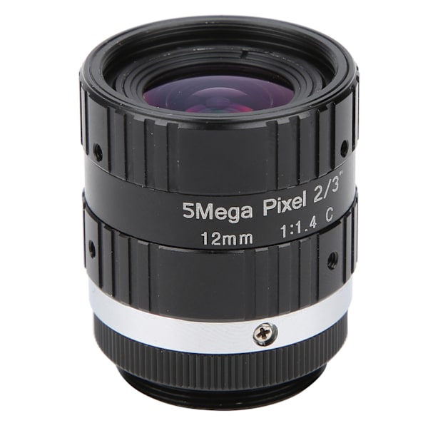 5MP HD 12mm Prime Lens C Mount F1.6 Manuell bländare för digital videokamera