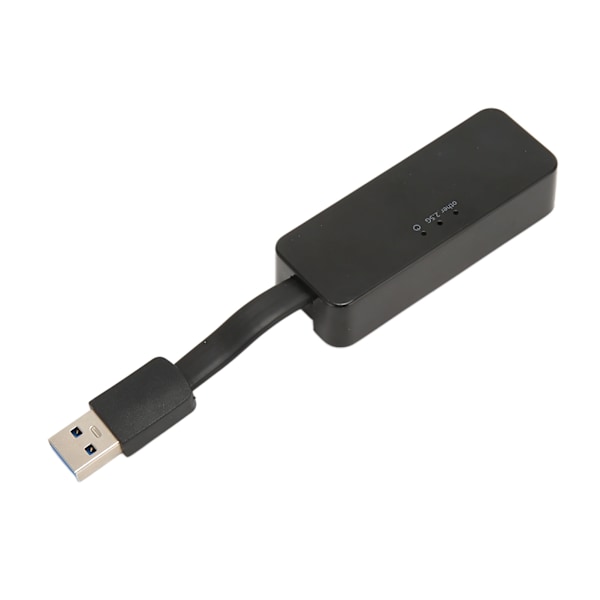 USB till RJ45-adapter 2500M Plug and Play Bärbar Bred Kompatibel USB till Ethernet-adapter för Laptop Tablet USB3.0 Svart