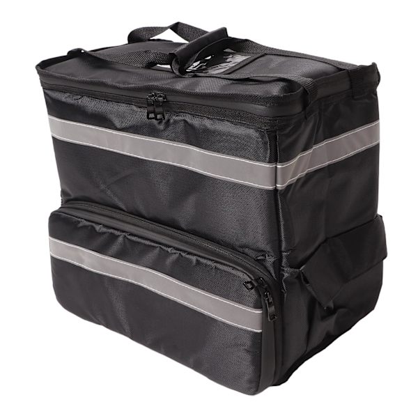 50L Isolerad Pizzaleverans Ryggsäck Take Out Mat Leverans Termisk Ryggsäck med Expanderbart Lager för Camping Resor