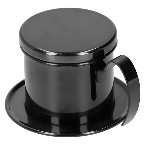 Kaffekande 304 rustfrit stål dryp kaffemaskine infuser til hjemmekøkken kontorbrug sort