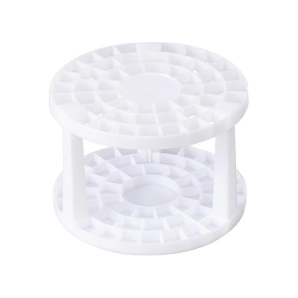 Sminkebørste- og pennholder - Hvit plastbeholder for skrivebord eller sminkebord