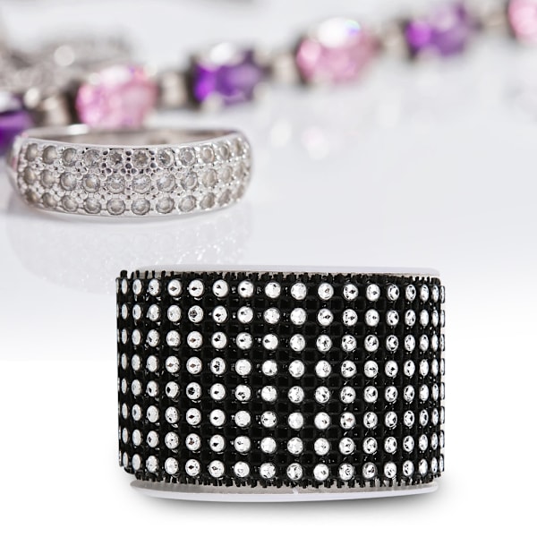 3PCS Rhinestone Mesh Roll Shiny Diamond Wrap Ribbon Trim DIY Hand Made DecorationBlack