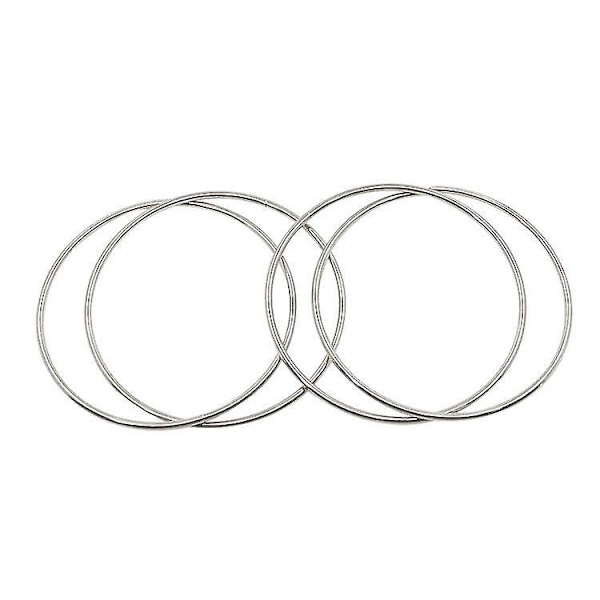 Magnetiske Lenkeringersett - Scenemagiske Triks for Barn - Sett med 4 Metallringer