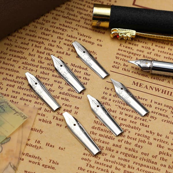 30 Pieces Pen Nibs Fountain Pen Replacement Nibs Calligraphy Pens
