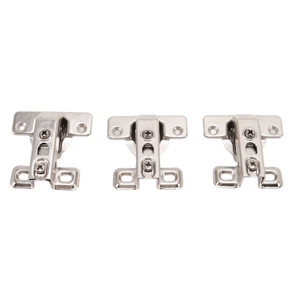 3 stk sammenleggbare hengsler sinklegering 180 graders integrert kort arm hengselsett maskinvare for skap garderobe dør bord
