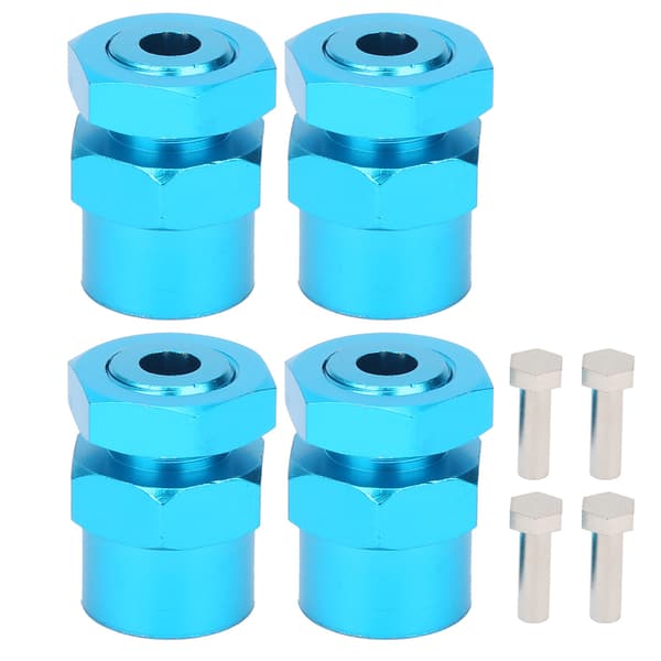 12mm til 17mm Hjul Hex Konverteringsadapter Tilbehør Passer for 1/10 RC Crawler 15mm Blå