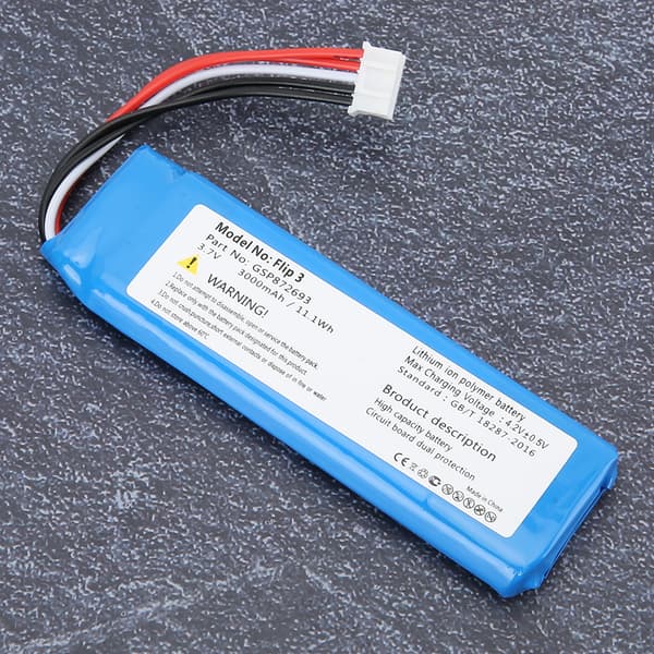 DC 3.7V 3000mAh / 11.1Wh Lithium Batteri Udskiftning Genopladeligt Batteri til Flip 3