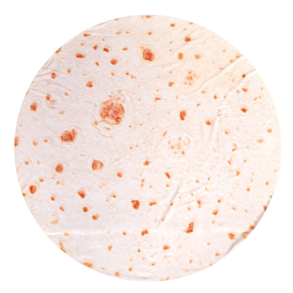 Burritos Tortilla Mønster Tæppe Flannel Blødt Komfortabelt Kast Tæppe Sengetøj Tilbehør 127cm