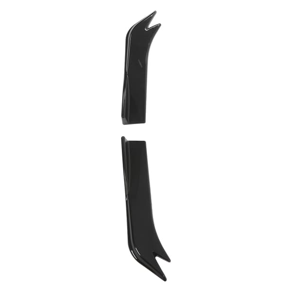 2 stk. bagkofanger hjørnelæbe 45 cm blank sort bil splitter diffuser læbe til 1-serie E90 E91