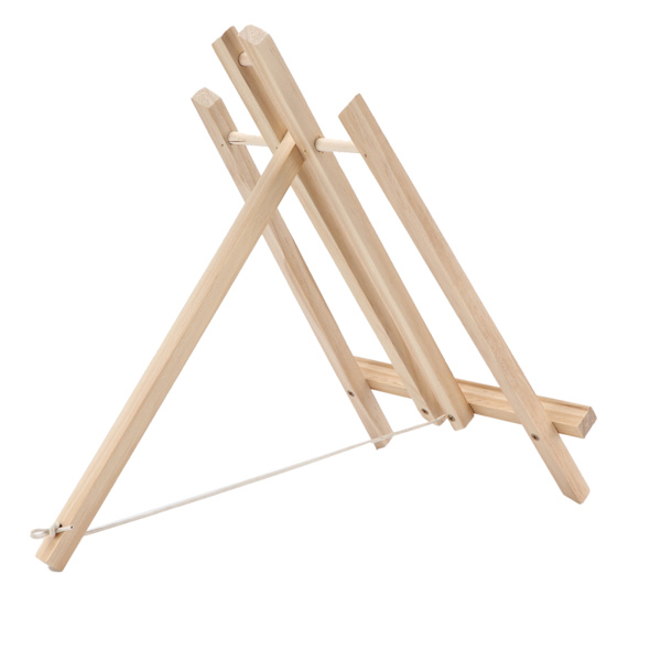 Tre easel i tre, justerbar, bærbar, lett, kompakt, tre skrivebordseasel for klasserom, kunstaktiviteter, malingsfester, utstillingerM 40cm