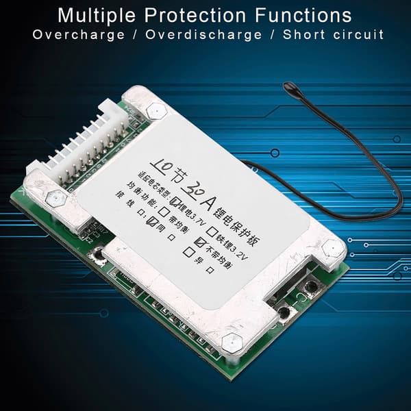 10S 36V 30A Lithium Batteri Beskyttelseskort 3.7V Li ion Celle BMS PCB Kort