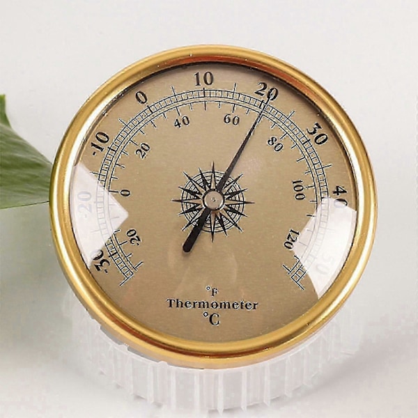 Hygrometer Analog Hygrometer Mekanisk Rund Hygrometer Fugtighedsmåler sølv