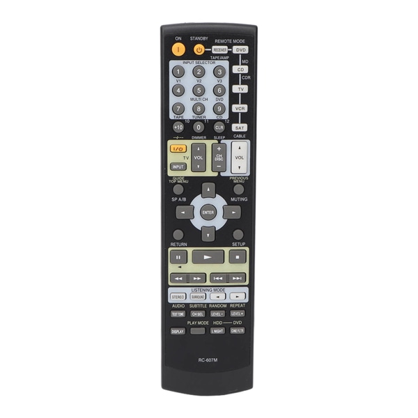 RC 607M AV-erstatningsmottakerfjernkontroll for Onkyo Tx Sr503 Tx Sr8350 Tx Sr503b Tx Sr503e