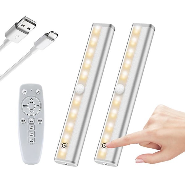Langattomat himmennettävät LED-kaappivalot liikeanturilla