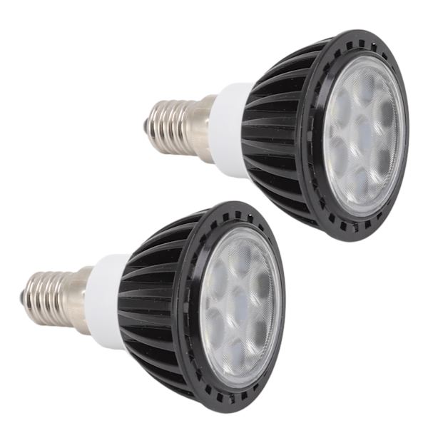 2 st LED-lampor 7W 6000K energibesparande glödlampa för hallar barer kontor hem 110‑240V vitt ljus