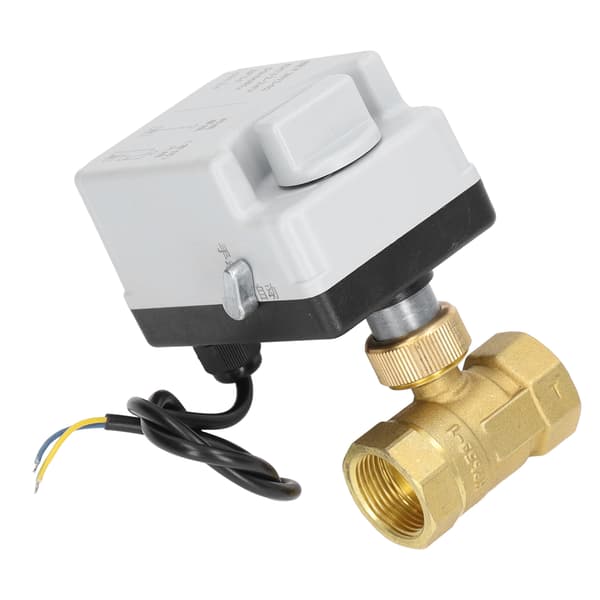 Motoriserad kulventil Elektrisk 2-vägs Normalt Stängd Manuell Automatisk DN20 DC12V~24V