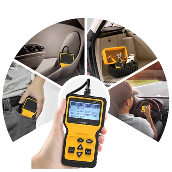 MINI OBD2 bilskanner kodeskanner bilkontroll motorfeildiagnoseverktøy