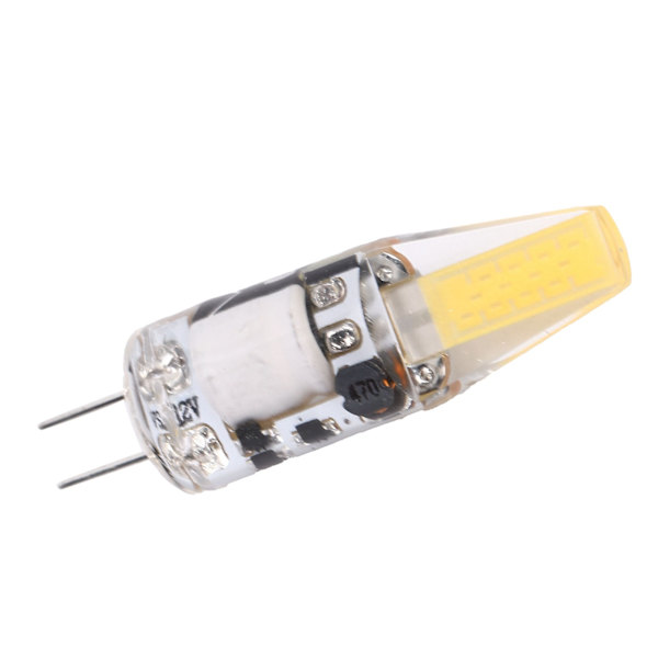 G4 COB lyspære 3W 400LM 2-pins pære for lysekrone Taklampe Bordlampe AC/DC 12V Naturlig lys 4000-4500K