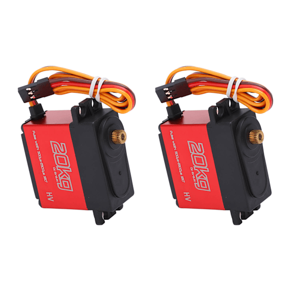 20KG Digital Servo med högt vridmoment och helt metallväxel med 25T servohorn för 1:10 skala RC-bilar