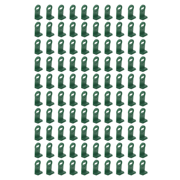 100 STK Plast Drivhus Twist Clips Skyggefeste Feste Clips Forlengere Clips Drivhusisolasjon Festemidler Plantehengere