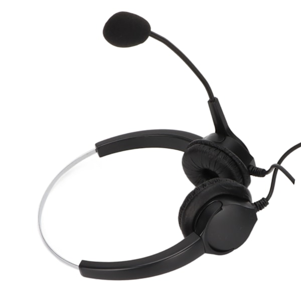 Callcenter-headset med 3,5 mm stik, kablet computer-headset med støjreducerende mikrofon til telefon, bærbar computer, pc, tablet