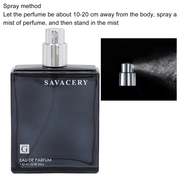 Män Parfym Uppfriskande svag doft Elegant Långvarig doft Parfym Födelsedagspresent för dejting 55ml