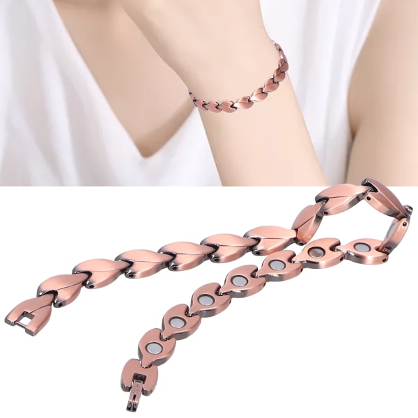 Love Heart koppar magnetiskt armband - kraftfulla magnetsmycken för tillbehör, presenter och hantverk