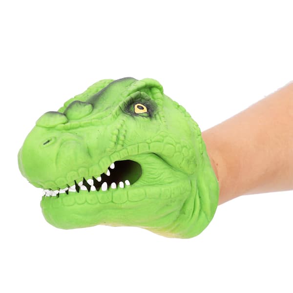 Hög Simulation Tecknad Dinosaurie Handdocka Handskar Berättande Leksak Grön
