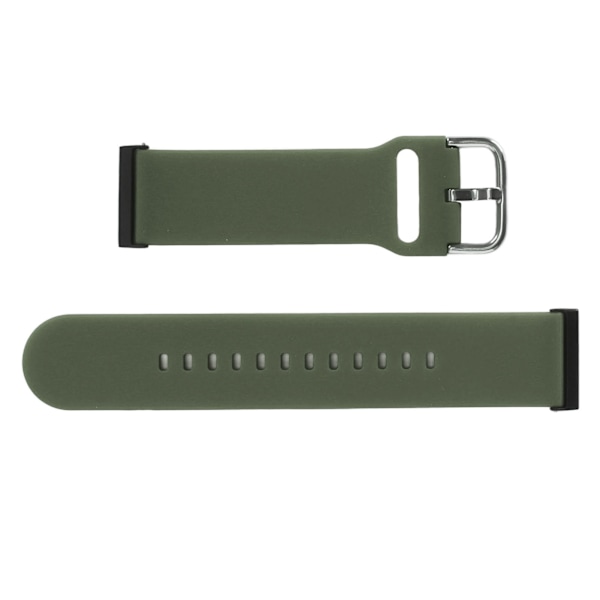 Silikon Smartwatch-bånd Justerbar erstatningsklokkeremtilbehør for Suunto7 OD Green