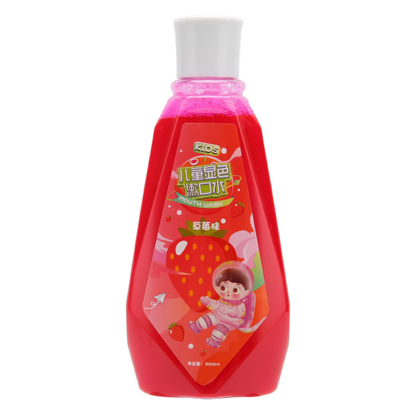 200ml Plaque Disclosing Mouthwash Safety Fruity Plaque Disclosing Liquid for Baby Adults Jordbærsmag