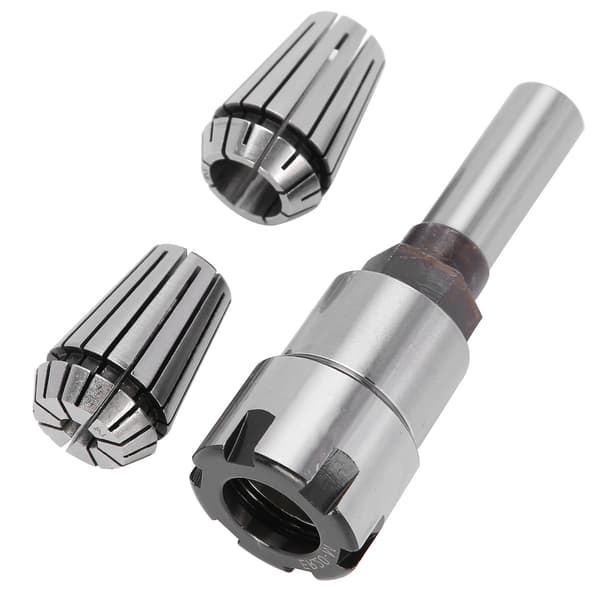 3 stk. spændepatron fræser (6,5 mm+13 mm) + forlængerstang 1/2 skaft CNC drejeværktøj