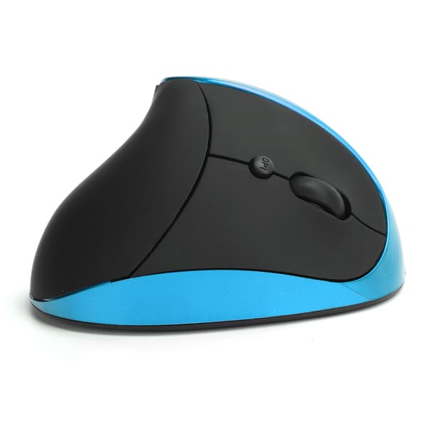 Optisk Vertikal Mus Trådløs 3. Gen Højre Hånds Ergonomisk Greb Kontor Gaming Computermus - Lyseblå