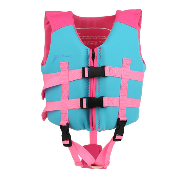 Sommerpige Børn Sikkerhed Neopren redningsvest Flydende til børn Svømning DriftingL (anbefales 25-28 kg)