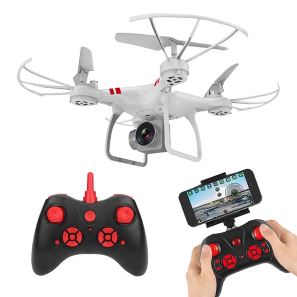 4K högupplöst kameradrönare WIFI realtidsöverföring RC drönare Quadcopter Vit
